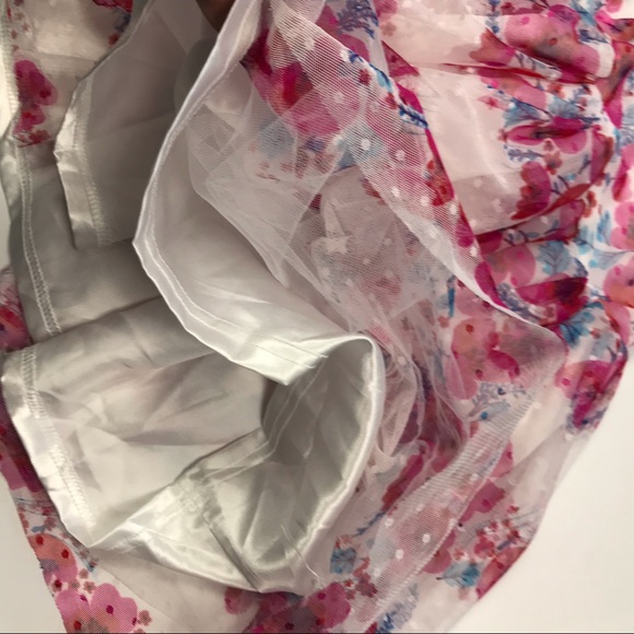 Nanette Kids Floral Swiss Dot Lace Formal Dress 4T - Picture 4 of 7